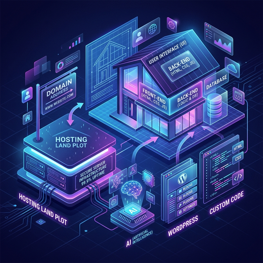 How Websites Are Built diagram