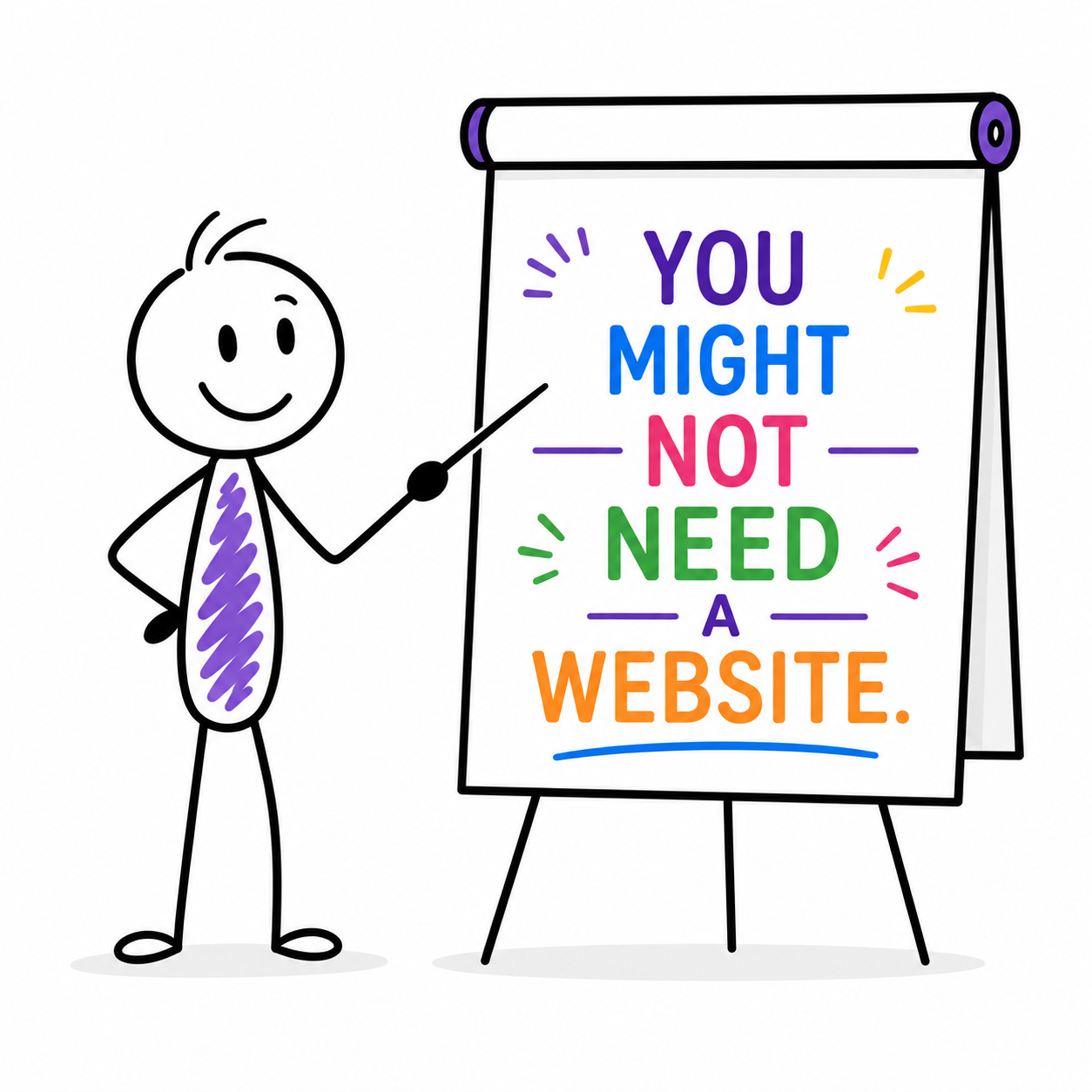 You might not need a website