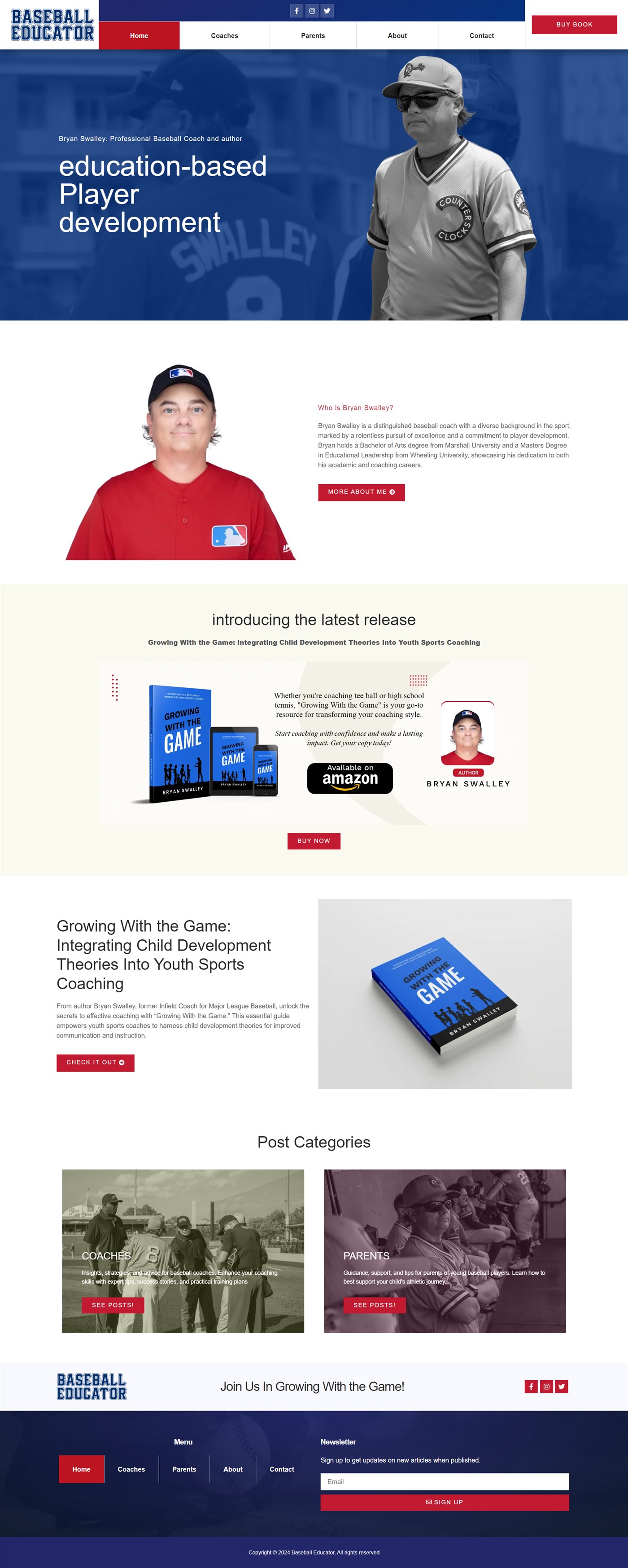 Baseball Educator Website