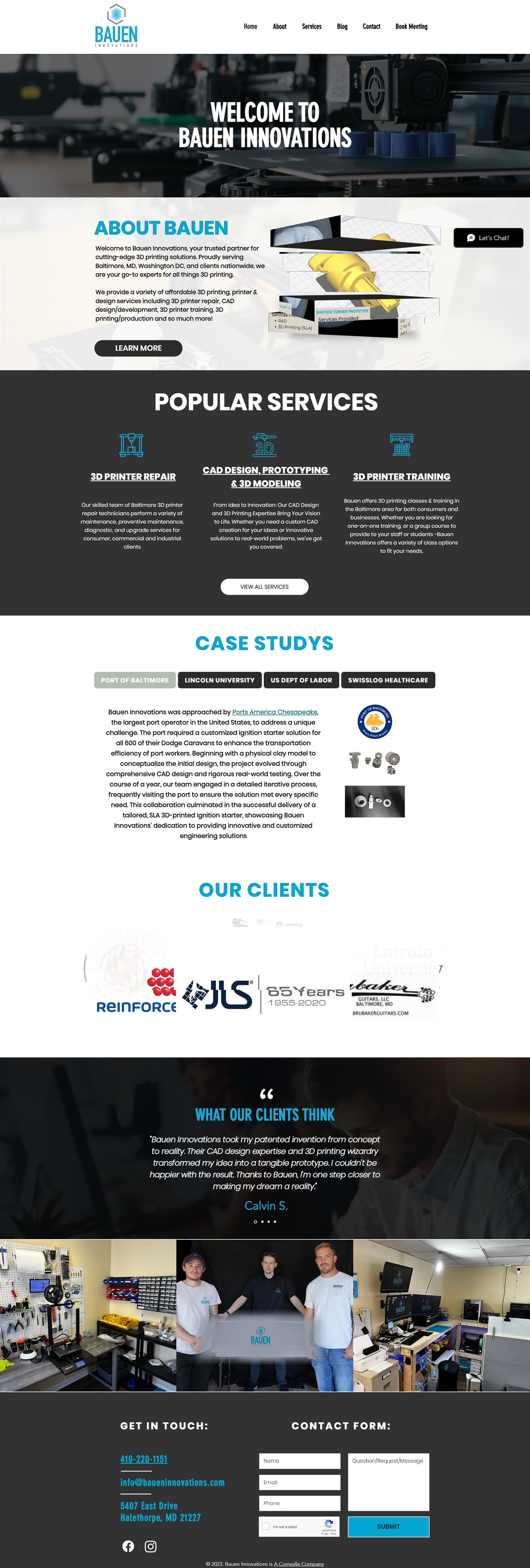 Bauen Innovations Website