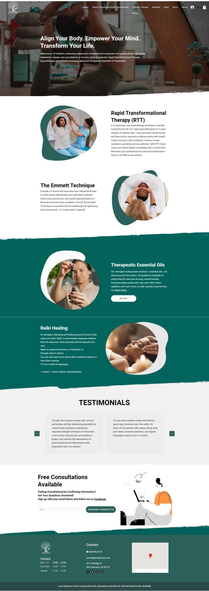 JP Holistics Website