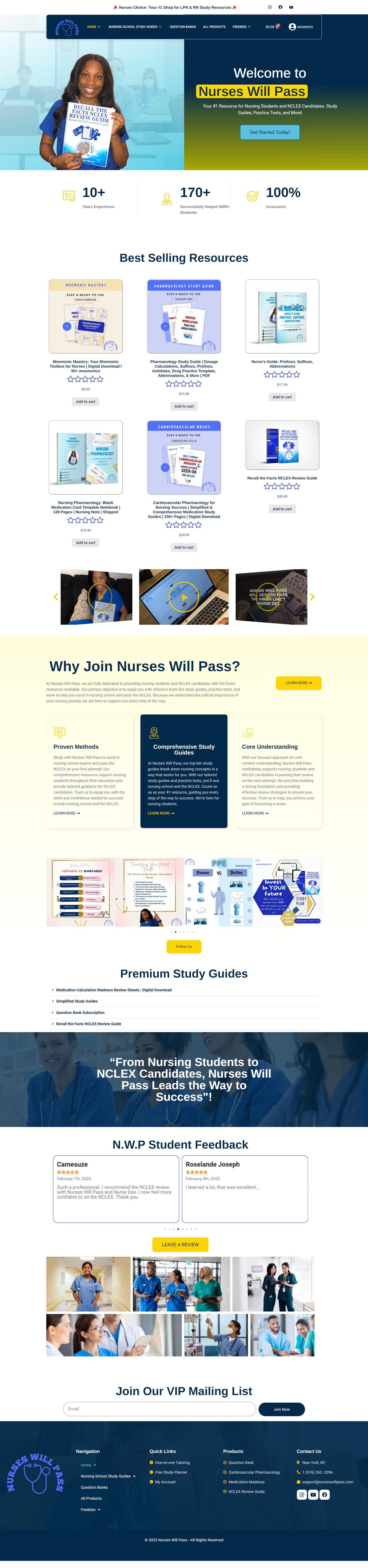 Nurses Will Pass NCLEX prep site
