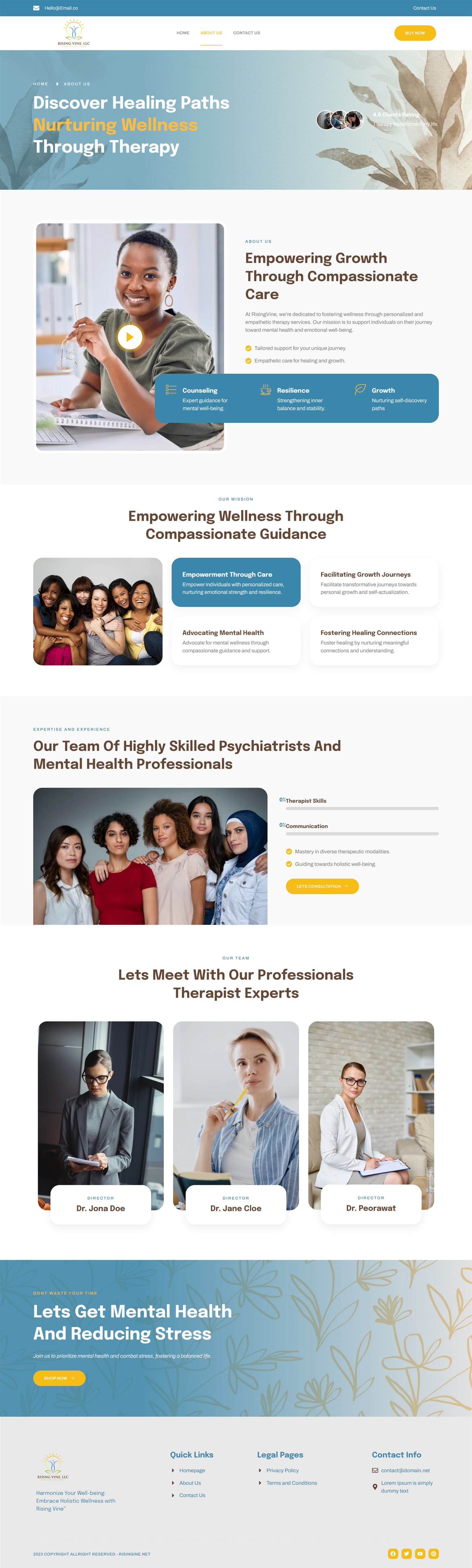 Rising Vine Website
