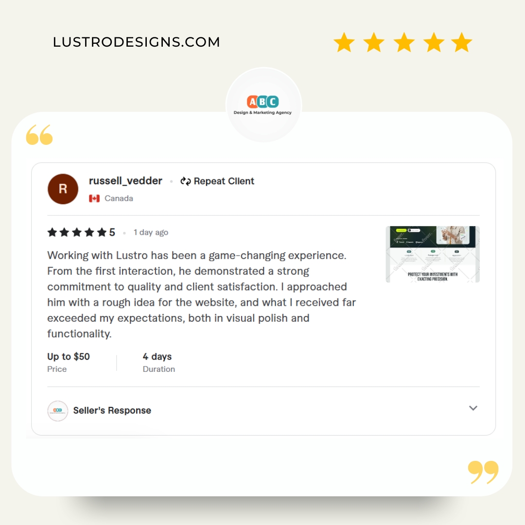 Client review screenshot