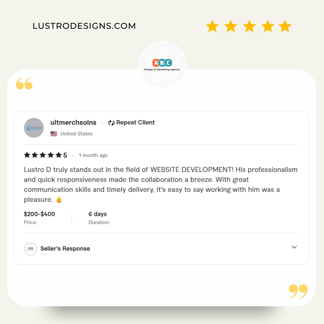 Client review screenshot